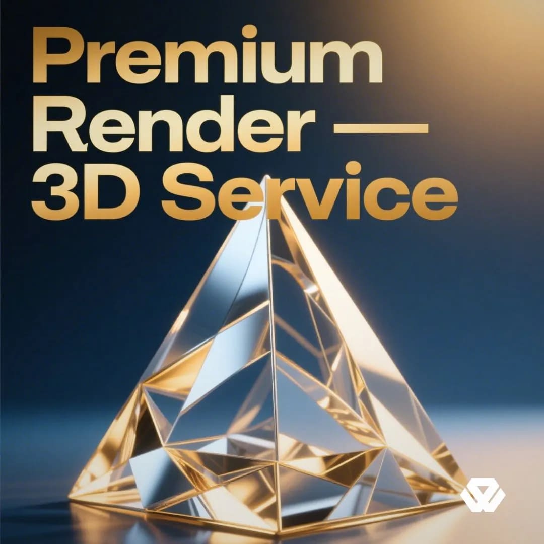 Premium Render jasa gambar 3D dengan 3 sudut pandang dan lighting khusus